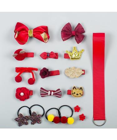 JLTN 18-Piece Children Hair Bow Clips Set - Adorable Hair Pins for Little Girls - Assorted Colors - Buy Online on GoSupps.com