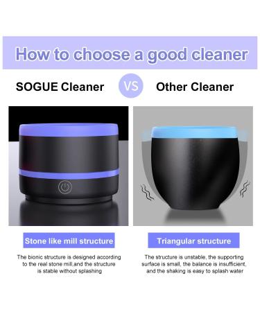 SOGUE Electric Makeup Brush Cleaner with USB Type-C Charger - Portable Automatic Beauty Brush Cleaner Machine (Blue) - Buy Online on GoSupps.com