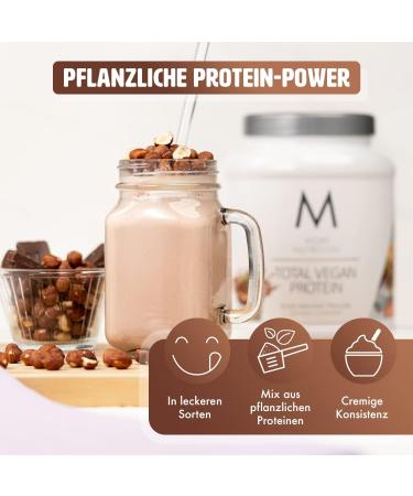 Vegan Protein Powder - Nut Nougat Praline 600g | High-Quality Pumpkin Seed Sunflower & Pea Protein | Made in Germany | International Shipping - Buy Online on GoSupps.com
