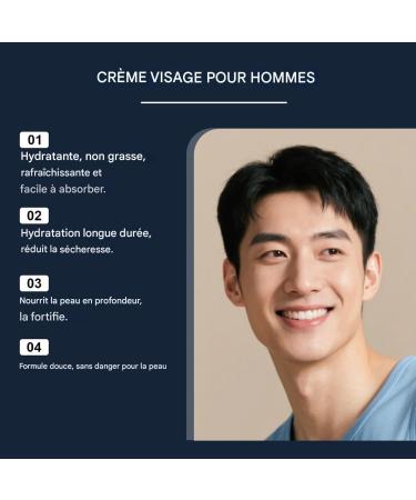  WJnflQN Moisturizing Face Cream | 6-in-1 Moisturizing Treatment with Firming and Plumping Effects Soothing Face Cream 50g for Day Night Travel Home - Ideal for Father Husband - Buy Online on GoSupps.com