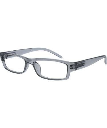 Grey Lightweight Reading Glasses +3.50 Magnification | The Reading Glasses Company - Buy Online on GoSupps.com