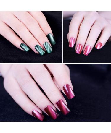 9Pcs/Set Cat Eye Magnetic LED Gel Nail Art Tools - Soak Off Portable UV Gel Magnet Stick - Buy Online on GoSupps.com