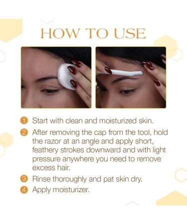 GiGi Razors for Face and Brow - 4-Piece Set | Precision Grooming for Flawless Skin | International Shipping Available - Buy Online on GoSupps.com