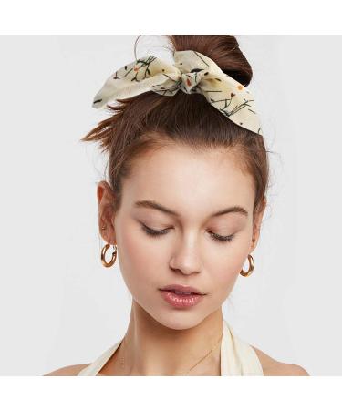 AOPRIE 20Pcs Hair Bunny Scrunchies with Bow - Elegant Chiffon Hair Accessories for Women - Buy Online on GoSupps.com