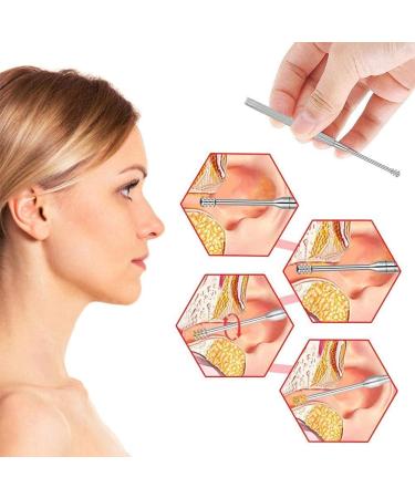 6-in-1 High-Grade Stainless Steel Earwax Removal Kit | Thorough Earwax Remover with Coil Spring Cleaner (Silver) - Buy Online on GoSupps.com