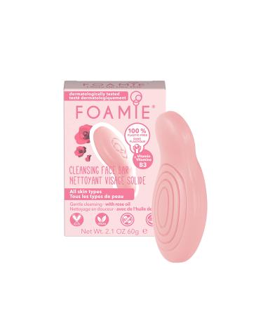 Rose Oil Face Bar with Niacinamide. Plastic-Free Soap-Free Ultra-Gentle No Sulphates or Parabens. Made in the UK