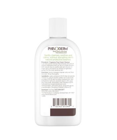 Phisoderm Fragrance Free Cream Cleanser For Sensitive Skin 6 oz (Packs of 8) - Buy Online on GoSupps.com
