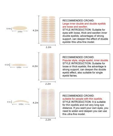 Double Eyelid Tape | Invisible Eye Sticker - Portable & Breathable Self-Adhesive Eyelid Lifting Strips - Instant Eye Enhancement & Y Fork Spray Bottle - Buy Online on GoSupps.com