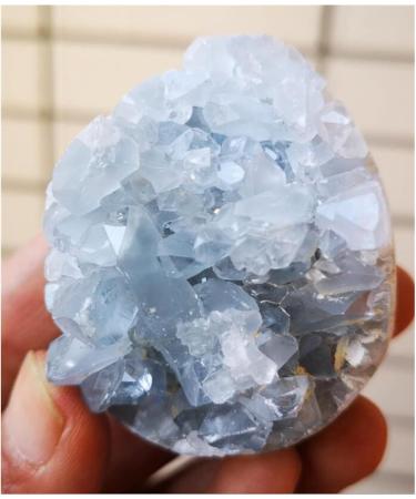 Natural Celestite Geode Quartz Cluster Crystal Specimen Home Decoration ningxiao - Buy Online on GoSupps.com