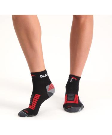 Gladiator Sports Compression Socks - Premium Comfort for Athletes | Available in White & Black - Buy Online on GoSupps.com