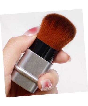 Didiseaon Nail Dust Brush Nail Cleaning Brush Puff Nail Display Stand Makeup Powder Brush Retractable Tube Brush Makeup Blush Highlighter Mineral Nylon Wool Travel Makeup Tools 8.2x3.3cm Silver - Buy Online on GoSupps.com