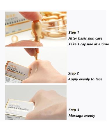 Fullerene Anti-Wrinkle Capsules Fullerene Placenta Essence Capsule Fullerene Placenta Anti-Aging Face Serum Fullerene Sheep Placenta Collagen Serum Skin (30 capsules) - Buy Online on GoSupps.com