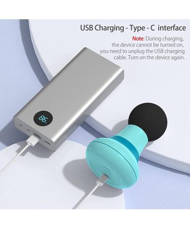 2.0in*4.5in Handheld Massager Wand | 6 Vibration Modes | Mini Electric Massager for Neck, Shoulder, Back | Men & Women | Blue - Buy Online on GoSupps.com