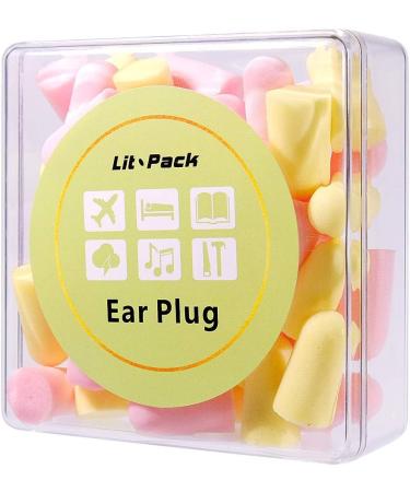 24 Pairs Ear Plugs for Sleeping & Noise Reduction - Comfortable Contour Design in Pink & Yellow | Ideal for Travel Concerts & Studying - Buy Online on GoSupps.com