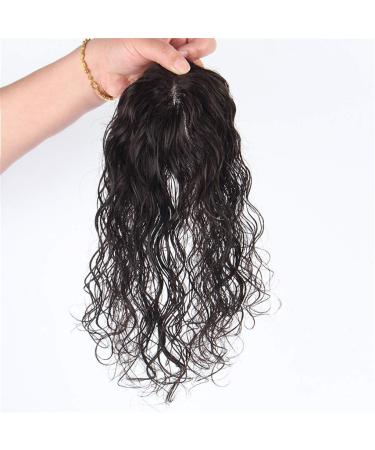 Curly Human Hair Topper | Hand Knotted Clip-On for Women with Thinning Hair - International Shipping Available - Buy Online on GoSupps.com