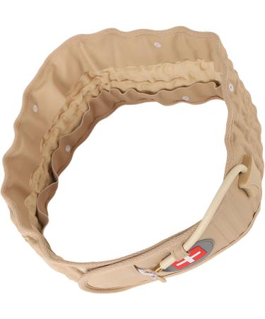 Shanrya Inflatable Lumbar Traction Belt - Adjustable Decompression Back Support | Strong Comfortable & Ideal for Everyday Use - Khaki - Buy Online on GoSupps.com