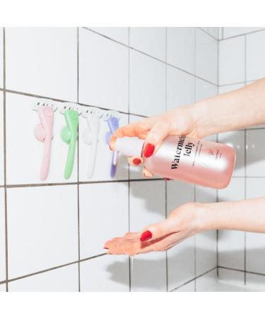 Estrid Starter Kit - Steel Razor + 2 * 5 blade Refill + Wall holder Razor for Body Vegan For sensitive skin 2 refill cartridges (Cloud) - Buy Online on GoSupps.com