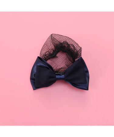 SUPVOX Hair Snood Net Clip - Two-Way Bow Mesh Clips & Elastic Headdress for Women (Black) - 2 Pieces - Buy Online on GoSupps.com