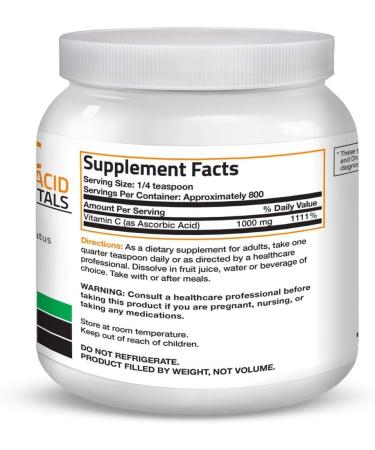 Bronson Probiotic 50 Billion CFU + Prebiotic with Apple Polyphenols & Pineapple Fruit Extract Vitamin C Powder Pure Ascorbic Acid Soluble Fine Non GMO Crystals - Buy Online on GoSupps.com