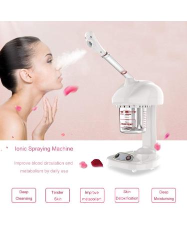 Facial Steamer Advanced Ionic Facial Steamer Spa Skin Care Steaming Treatment Machine for Home and Professional Spa Face Cleaning Moisturizing - Buy Online on GoSupps.com
