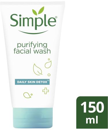 Simple Daily Skin Detox Purifying Facial Wash 150ml - Buy Online on GoSupps.com