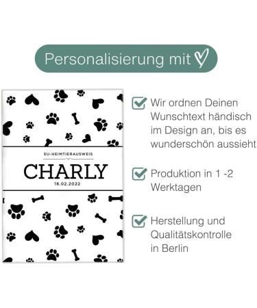 Personalized Wilhelm Fell Case for EU Pet ID Card | Custom Gift for Pet Owners | Protective Cover for Pet ID (Charly) - Buy Online on GoSupps.com