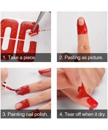 yotijar Disposable Nail Tapes Cuticle Guard Anti-Oil UV Gel Nail Polish Covers - Red 100pcs - Buy Online on GoSupps.com
