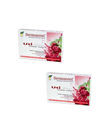 Selectavet Dermoscent Uti-Zen |Double pack |2 x 30 chewing tablets |Supplementary feed for dogs and cats |With crane berry powder |Can contribute to supporting the function of the urinary tract