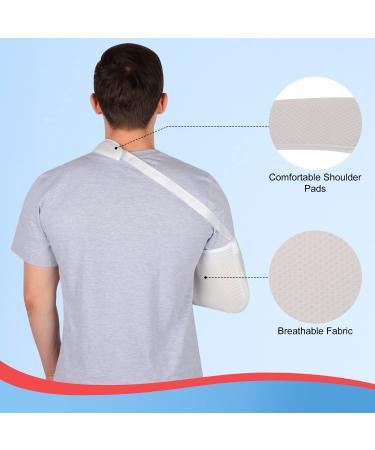 Supregear Adjustable Arm Sling | Breathable Shoulder Immobilizer for Men & Women | Fits Left/Right Arm - Ideal for Shower & Medical Support - Buy Online on GoSupps.com