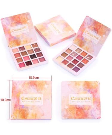 Cosmetic Matte Eyeshadow Cream Makeup Palette Shimmer Set 16 Colors Eyeshadow 1 count (Pack of 1) 04 - Buy Online on GoSupps.com