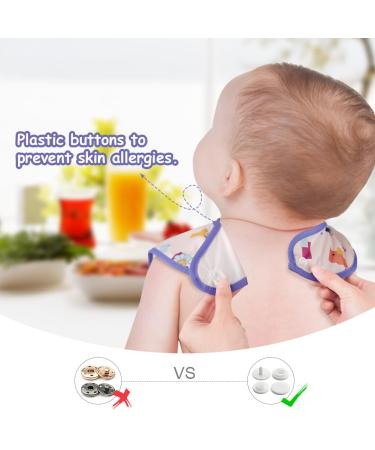 Shop Aolso 7pcs Waterproof Baby Bibs - Washable Bandana Bibs & Toddler Food Bibs with Large Bags - Buy Online on GoSupps.com