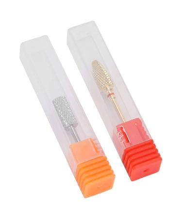 2 Pieces Tungsten Steel Nail Drill Set - 2.35mm Shaft Polishing & Grinding Heads for Dead Skin Removal - International Shipping Available - Buy Online on GoSupps.com