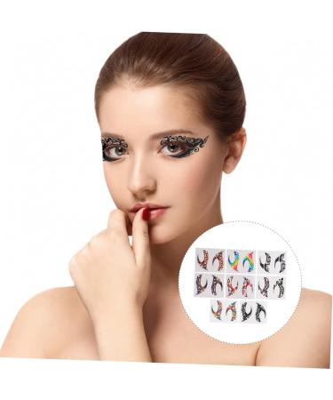 Didiseaon 24 Pairs Eye Shadow Eyeliner Stickers Make up Face Jewel Face Decor Double Eyelid Glue Eyeshadow - Buy Online on GoSupps.com