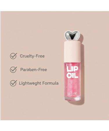 C-LUX Lip Oil Heart Femme Fatale Hydrating Lip Oil Gloss with Non Sticky Shine Lightweight Nourishing Lip Treatment for Dry Lips Cruelty Free Paraben Free 10 ml - Buy Online on GoSupps.com