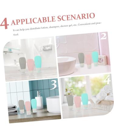 Mikinona 1 Set Silica Gel Bottle Cosmetic Travel Squeeze Bag - Buy Online on GoSupps.com