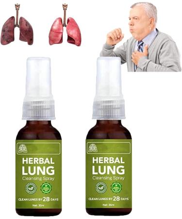 RCSCBC Breathdetox Herbal Lung Cleansing Spray Breathdetox Herbal Spray Natural Herbal Lung Essence Herbal Lung Cleanse Mist - Powerful Lung Support (2pcs) - Buy Online on GoSupps.com