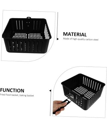 Toddmomy 2 Pcs Square Baking Basket Air Fryer Mesh Basket Wire Mesh Fry Basket Chip Frying Metal Baskets Fried Food Basket Air Fry Basket Snack Basket Electric Storage Basket Carbon Steel 38X22.8CMx2pcs Blackx2pcs - Buy Online on GoSupps.com