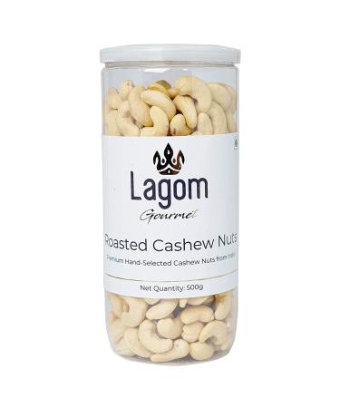 Lagom Gourmet Roasted & Salted Indian Cashew Nuts (Kaju) 500g
