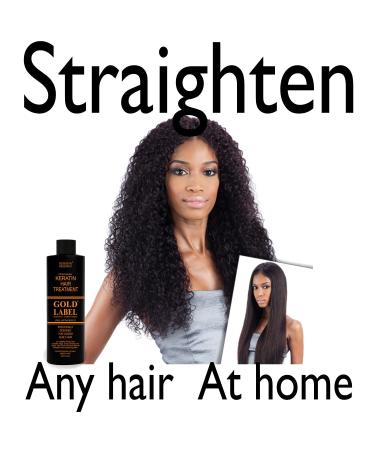 GOLD LABEL Keratin Hair Straightening Blowout Treatment | Frizz Control & Damage Repair for All Hair Types | Long Lasting Results (8oz + 4oz Kit - Buy Online on GoSupps.com