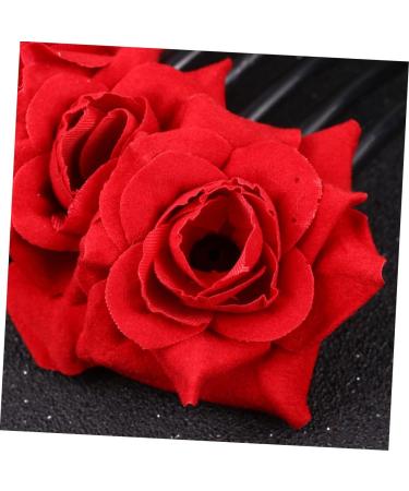 Beatifufu 1pc Floral Comb Bridal Hair Clip Hairbrush for Women Flower Hair Wedding Hair Accessories for Women Floral Hair Comb Women Hair Accessories Barrettes for Women Gold Hair Clips - Buy Online on GoSupps.com