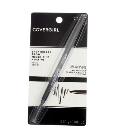 COVERGIRL Easy Breezy Brow Micro-Fine + Define Pencil Rich Brown 0.003 oz (Pack of 2) - Buy Online on GoSupps.com