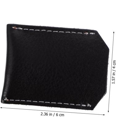 Minkissy 3-Pack Razor Travel Bags - Clear Carrier for Safety Razors Leather Sleeve PU Storage 6x4cm - Buy Online on GoSupps.com