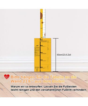 Buy 3D Movable Giraffe Baby Yardstick Height Chart | Kids Room Decor - Duoupa Yellow - Buy Online on GoSupps.com