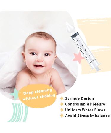 10ml Professional Aufisi Nasal Irrigator for Baby - Safe Silicone Tips - Portable Baby Aspirator & Syringe - Infant Nose Cleaner 2pc - Buy Online on GoSupps.com
