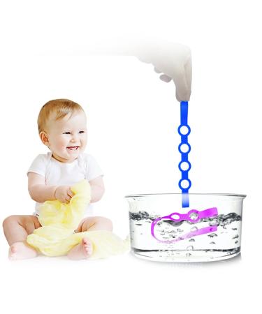 5 Pack Stretchable Silicone Baby Pacifier Clips - Safety Straps for Toys, Bottles, Strollers, and More - Buy Online on GoSupps.com