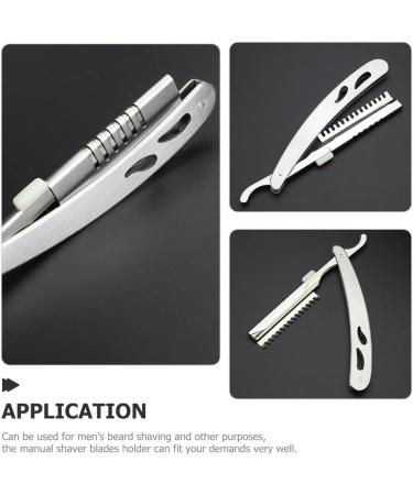 Fomiyes Stainless Steel Razor Holder - Premium Shaver Stand for Men | Hairdresser Shaver Holder for Beard & Nose Hair Blades - Buy Online on GoSupps.com