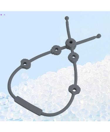 Multifunctional Stroller Toy Belts | Adjustable Pram Straps & Food Catcher for High Chairs | K Dark Gray - Toy Clip Bite Ring & Cup Holder - Buy Online on GoSupps.com