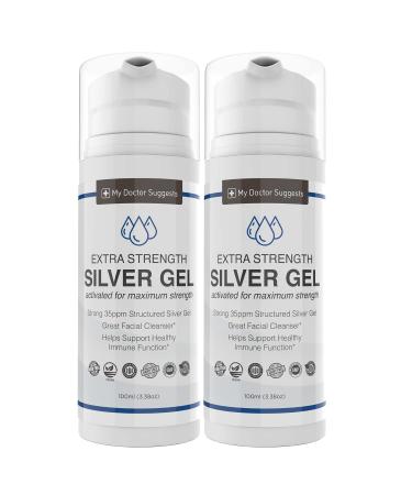 Extra Strength Silver Gel - 35ppm Silver Gel Activated for Maximum Strength Therapeutic Grade. (2)
