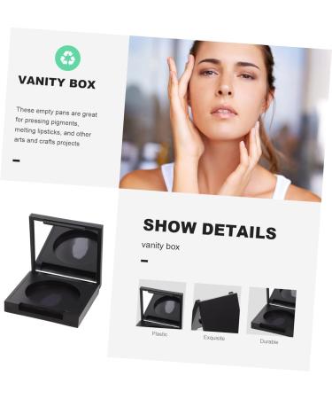 Housoutil 12 Pcs Blush Box Eyeshadow Box Cosmetic Travel Containers Makeup Containers Highlighters Plastic 5x5cmx3pcs Blackx3pcs - Buy Online on GoSupps.com