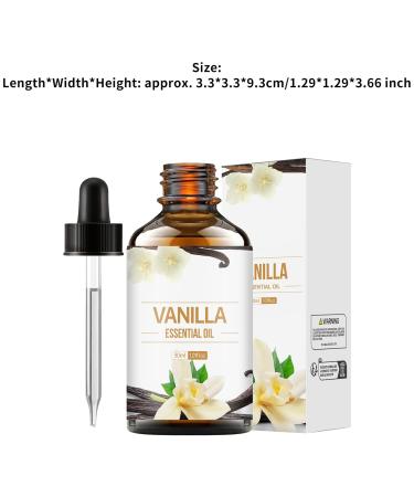Jan Jean 30ml Pure Vanilla Essential Oil for Aromatherapy Diffuser Skin Moisturizing Hair Care and Home Fragrance Vanilla One Size One Size Vanilla - Buy Online on GoSupps.com